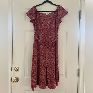 Monteau Floral Midi Dress